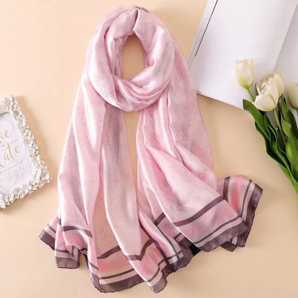 Scarf Fashion Accessories - SILK SCARF LUXURY STYLE STOLES WOMEN HEADBAND